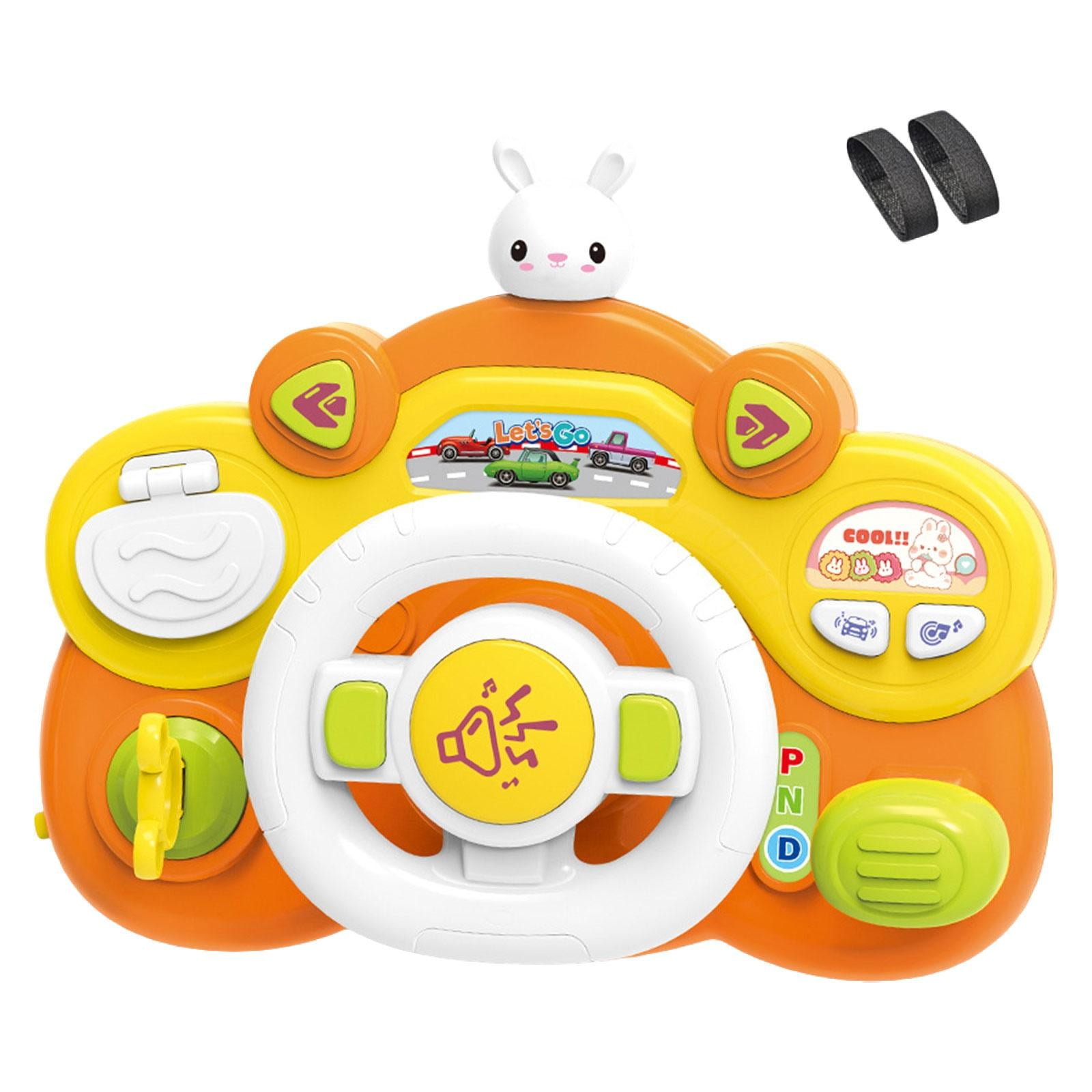 Hellery Electric Steering Wheel Toy Light and Sound, Educational