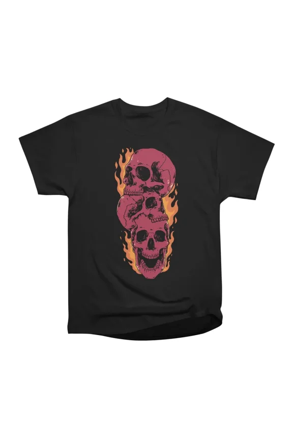 Hellfire Skulls T-Shirt Tee Gift For Him Merch For Her Apparel For Friend