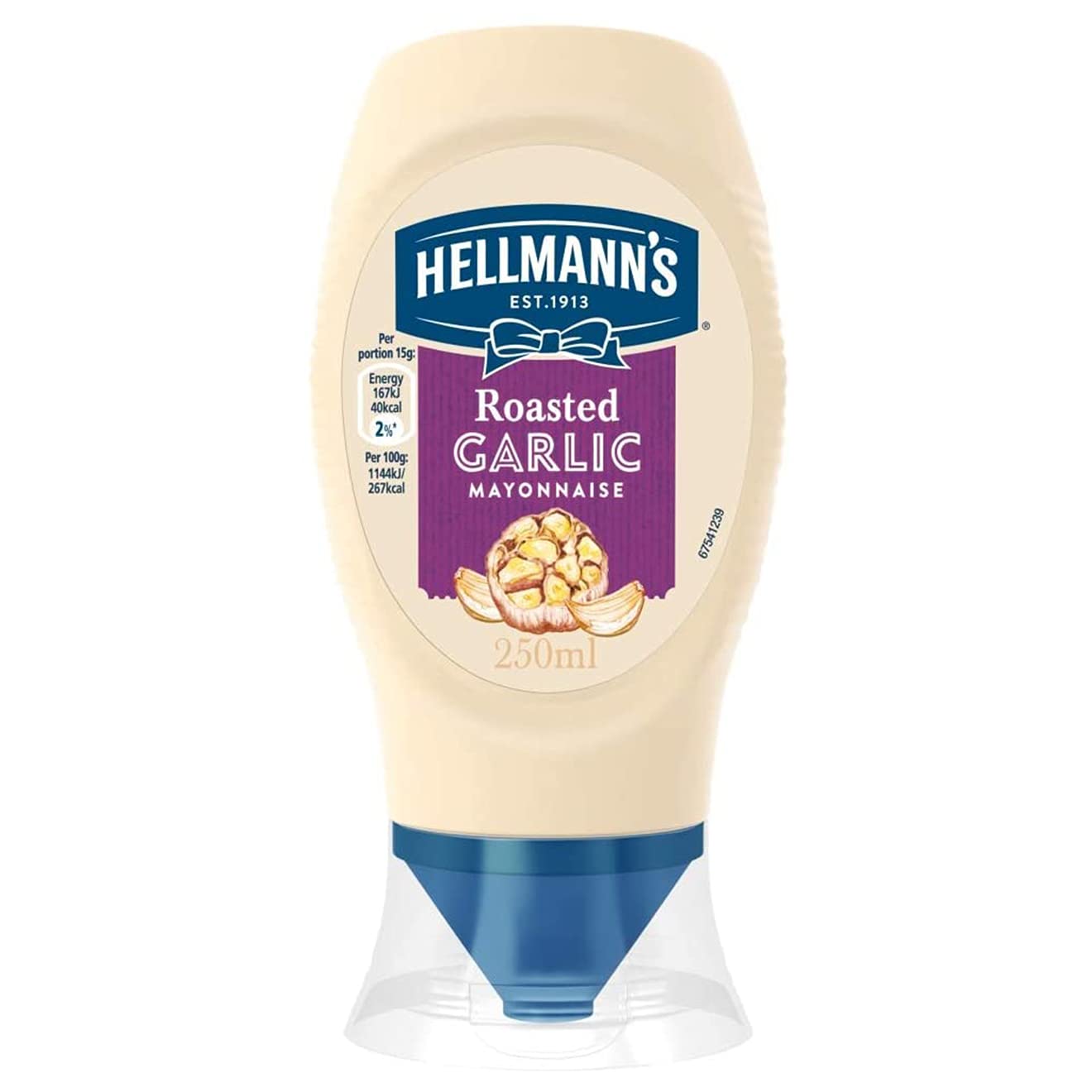 Hellmann'S Roasted Garlic Mayonnaise, 8.45 Fl Oz / 250 Ml / 252 G