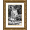 thumbnail image 1 of Hellmann, Stan 11x14 Gold Ornate Wood Framed with Double Matting Museum Art Print Titled - Twin Falls BW, 1 of 4