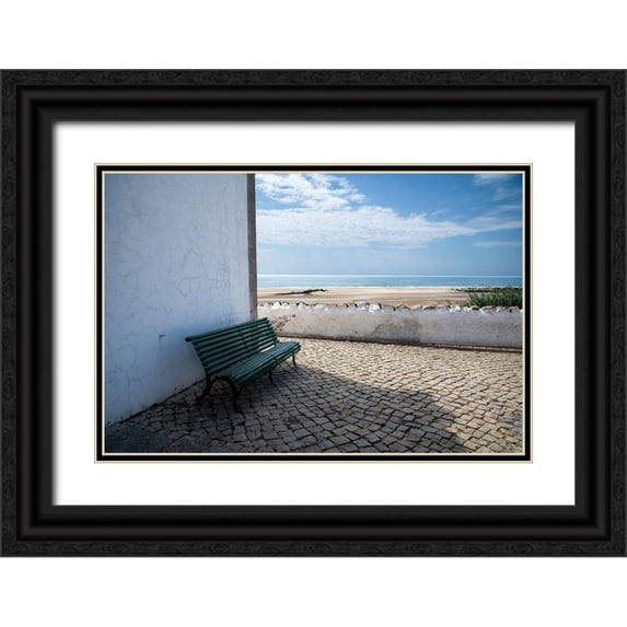 Hellmann, Stan 18x13 Black Ornate Wood Framed with Double Matting Museum Art Print Titled - Algarve, Portugal