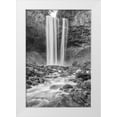 thumbnail image 1 of Hellmann, Stan 23x32 White Modern Wood Framed Museum Art Print Titled - Tamanawas Falls II BW, 1 of 4