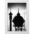 thumbnail image 1 of Hellmann, Stan 23x32 White Modern Wood Framed Museum Art Print Titled - Two Towers, 1 of 4