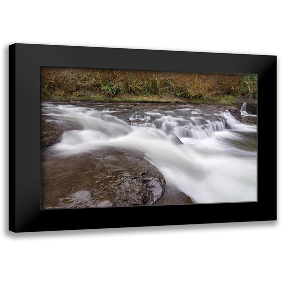 Hellmann, Stan 24x17 Black Modern Framed Museum Art Print Titled - Laverne Park Falls