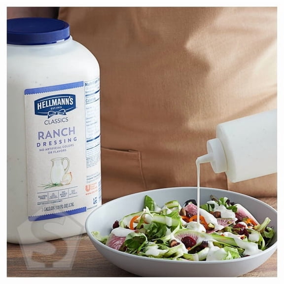 Hellmann's 1 Gallon Creamy Ranch Dressing - 4/Case