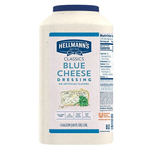Hellmann's Four 1 Gal Chunky Bleu Cheese Dressings - Bulk Case - Walmart.com