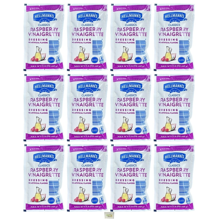 Hellmann's Raspberry Vinaigrette Dressing 1.5 oz. 12pk - Walmart.com