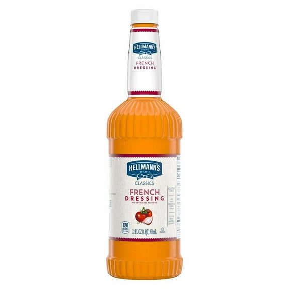 Hellmann's Classics French Salad Bar Dressing Bottle, 32 oz - Case of 6