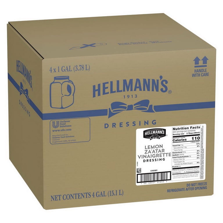 hellmann's classic vinaigrette dressing Classics Lemon Zaatar Bulk, 1 Gal auto-sale