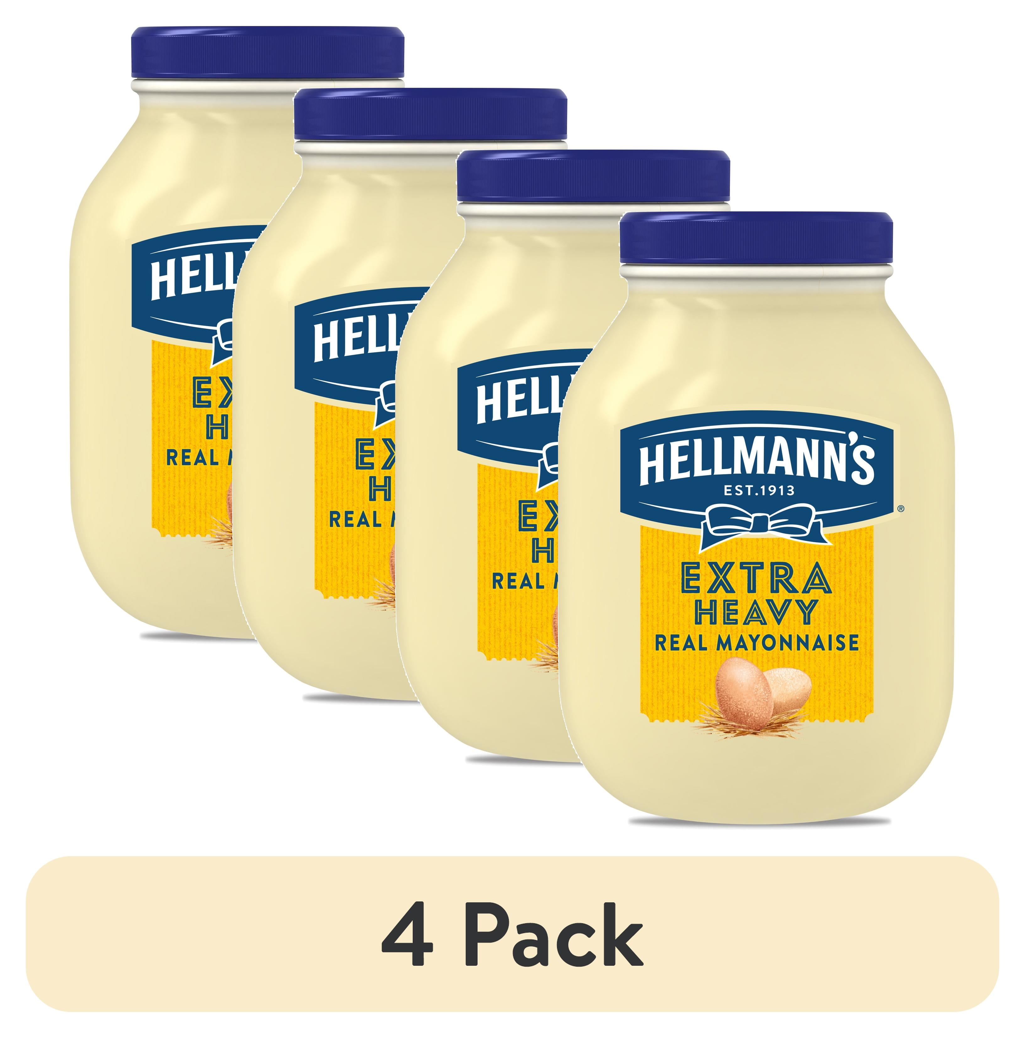 (4 pack) Hellmann's Extra Heavy Real Mayonnaise, 1 gallon