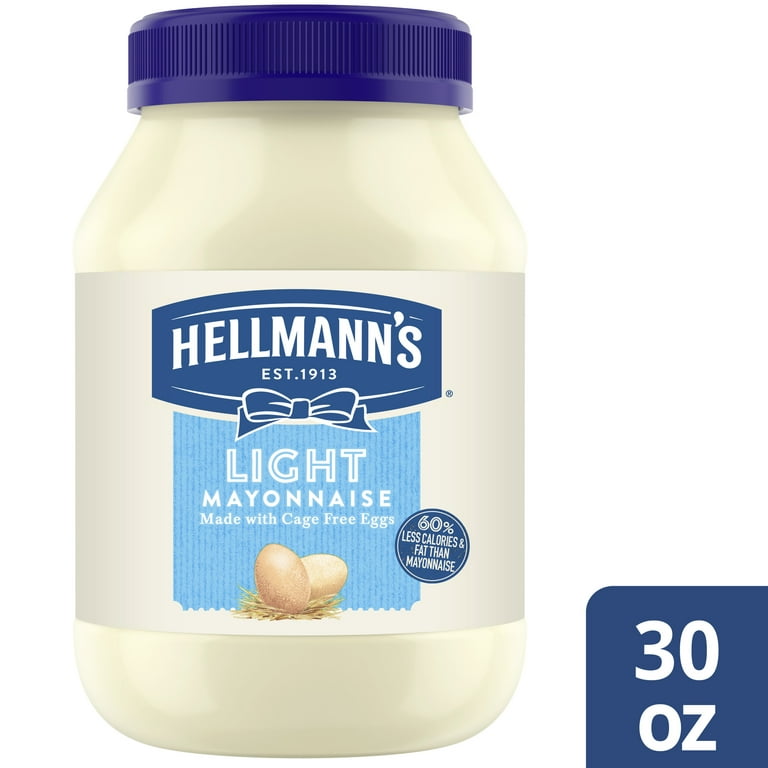 Hellmann's Light Mayonnaise Light Mayo 30 oz ct - Walmart.com