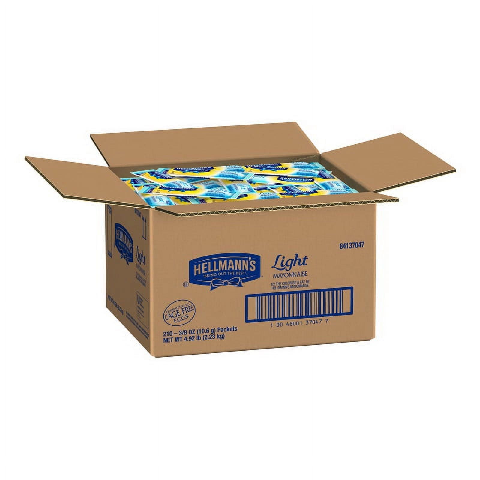 Hellmann's Light Mayonnaise Single Serve, 0.38 oz - Case of 210