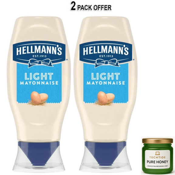 Hellmann's Light Mayonnaise Squeeze Mayo Sandwich Spread 11.5 oz