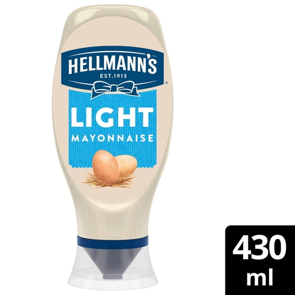 Hellmann's Light Mayonnaise Squeezy 430ml, Imported from Britain