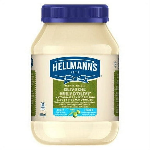 Hellmann's Light Olive Oil Mayonnaise, 890mL/30oz