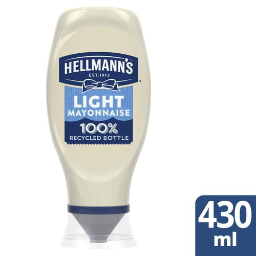 Hellmann's Light Squeezy Mayonnaise 430g, British Import (Pack of 2)