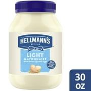 Hellmann's Light Mayonnaise, Sandwich Spread Condiments, 30 fl oz Jar