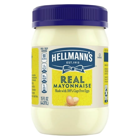 Hellmann's Real Mayonnaise Condiments, 15 fl oz Jar