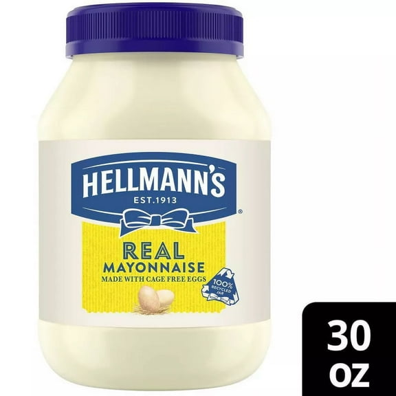 Hellmann's Mayonnaise Real 30 fl oz (Pack of 6)