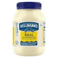 thumbnail image 1 of Hellmann's Mayonnaise Real Mayo 1 ct For A Creamy Sandwich Spread or Condiment Rich in Omega-3 ALA, Gluten Free 30 oz, 1 of 1