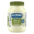 thumbnail image 1 of Hellmann's Olive Oil Mayonnaise Dressing Condiments, 30 fl oz Jar, 1 of 7