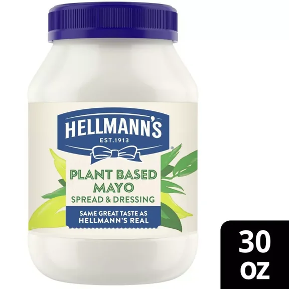 Hellmann's Plant Based Mayo 30 fl oz (Pack of 2)