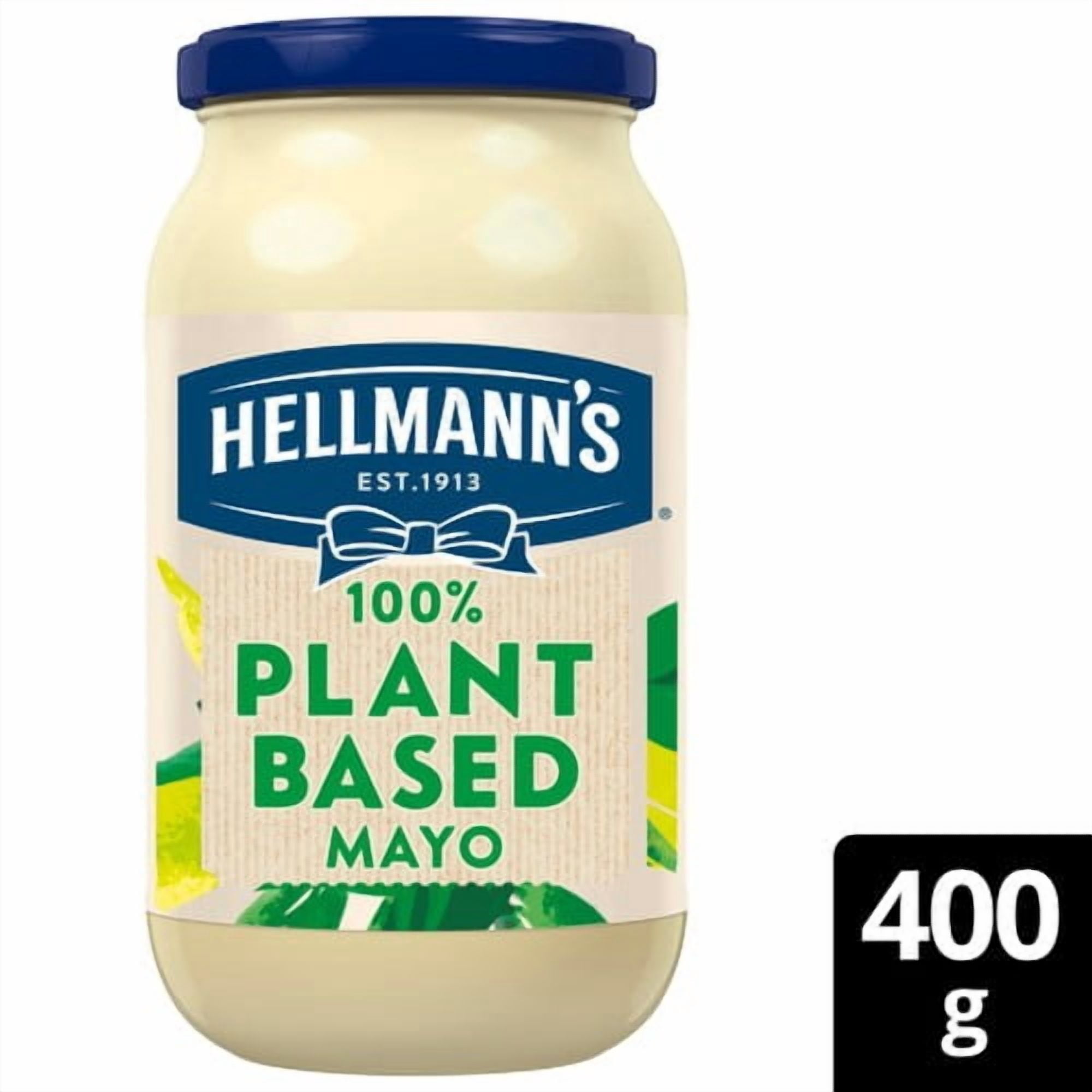Hellmann's Plant Based Mayonnaise 400g, British Import (Pack of 2)