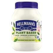Hellmann's Plant Based Mayonnaise Spread & Dressing Condiments, 30 fl oz Jar