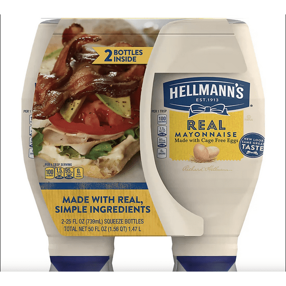 Hellmann's Real Mayonaise 2 Count