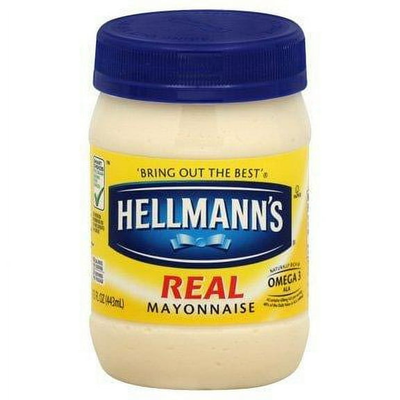 Hellmann's, Real Mayonnaise, 15-Ounce Jar (Pack of 2)