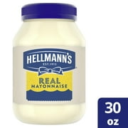 Hellmann's Real Mayonnaise Condiment Gluten Free, Made with Cage-Free Eggs, Football Game Condiments, 30 oz