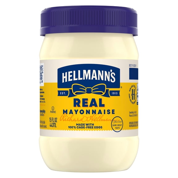 Hellmann's Real Mayonnaise For A Creamy Sandwich Spread Or Condiment Classic, Made with Real Simple Ingredients ,15 fl oz