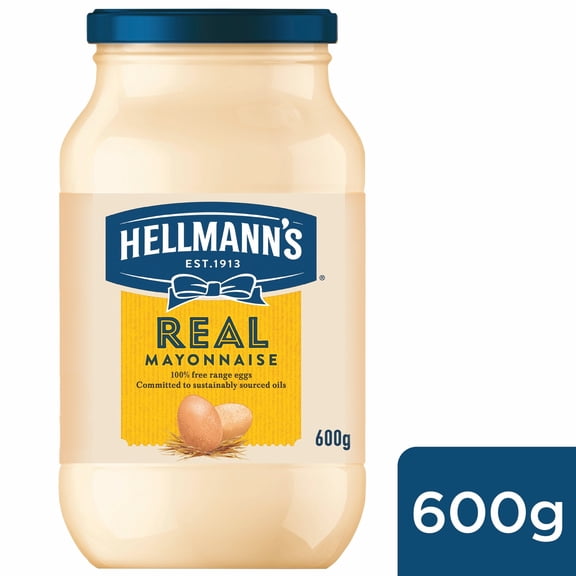 Hellmann's Real Mayonnaise Jar 600g, Imported from Britain