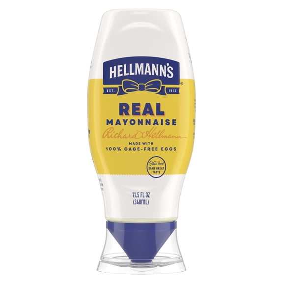 Hellmann's Real Mayonnaise, Sandwich Spread Condiments, 11.5 fl oz Squeeze Bottle