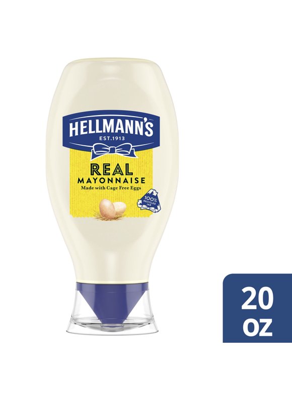 Hellmann's Light Mayonnaise Light OIF8 Mayo Squeeze Bottle For A Creamy Condiment Sandwiches Simple Meals Made With 100 Cage Free Eggs 20 Oz