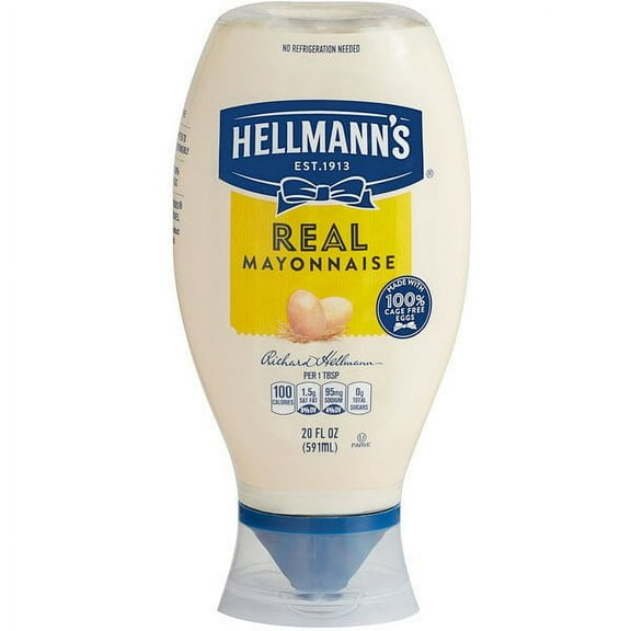 Hellmann's, Real Mayonnaise Squeeze Bottles 20 oz. (12 Count)