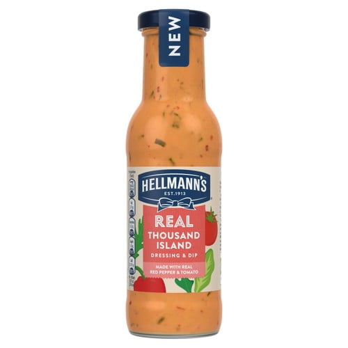 Hellmann's Thousand Island Salad Dressing & Dip 250ml, British Import (Pack of 2)