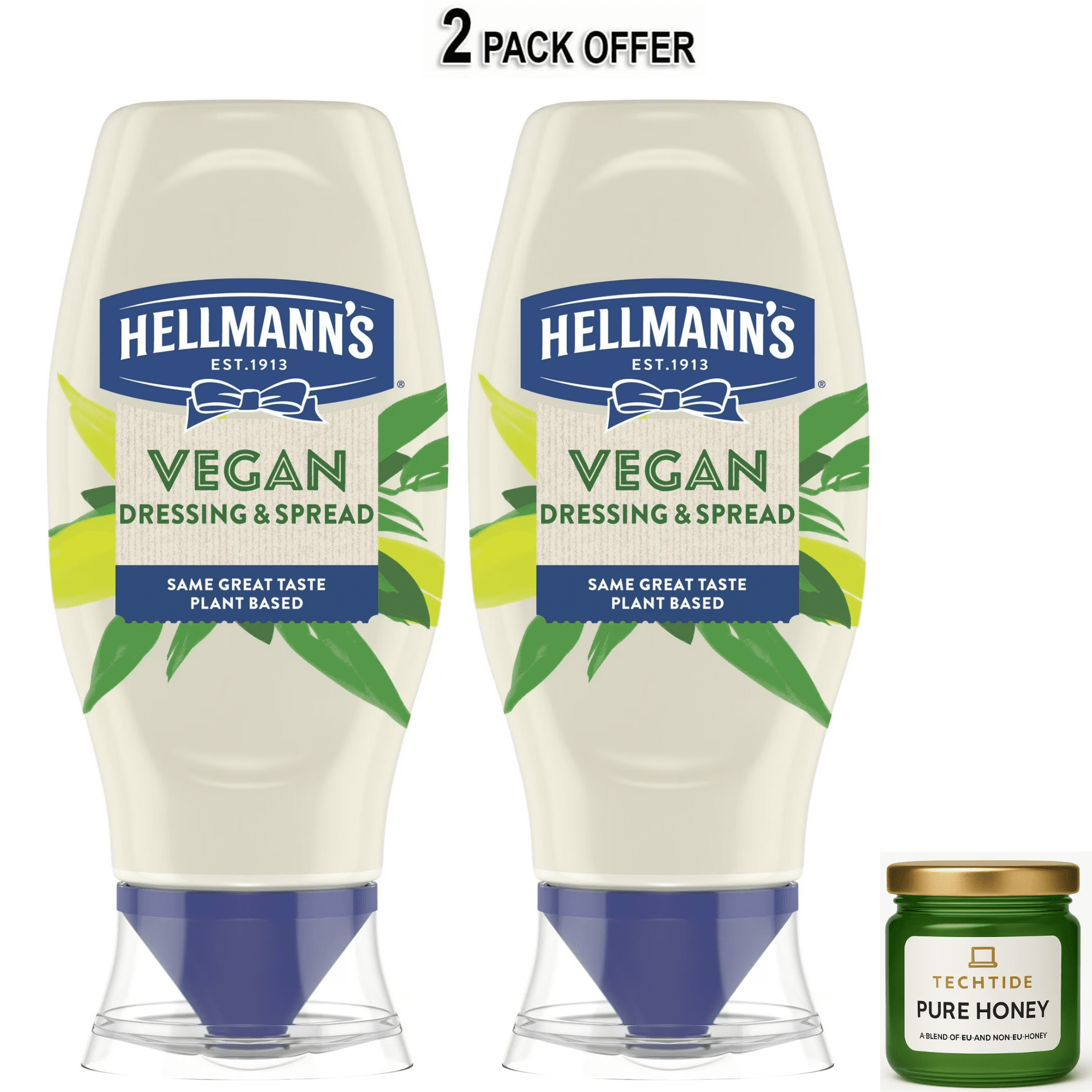 Hellmann's Vegan Plant Based Dressing and Spread Mayonnaise, Condiments, 11.5 oz