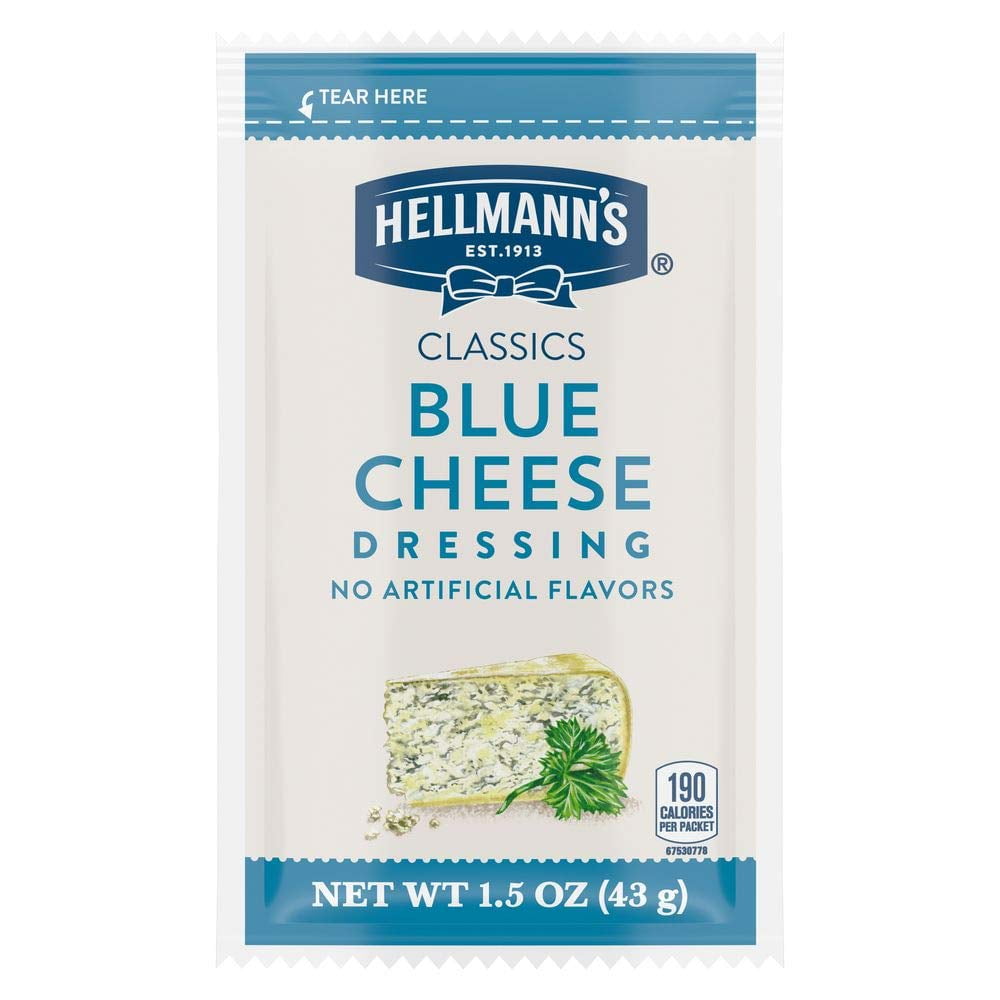 Hellmanns Chunky Blue Cheese Dressing, 1.5 Ounce -- 102 per case ...