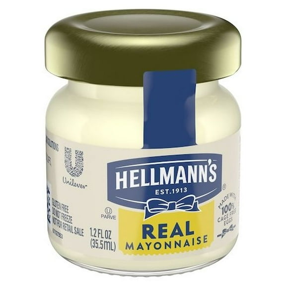 Hellmanns Real Mayonnaise, 1.2 Ounce -- 72 per Case.