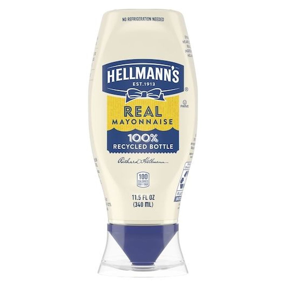 Hellmanns Real Mayonnaise Squeeze Bottle, 11.5 Ounce -- 12 per Case.