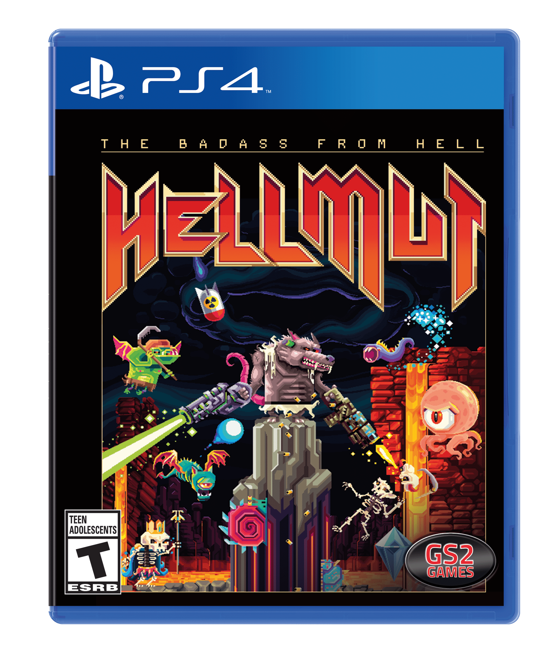 Hellmutt: The Badass from Hell 北米 - PS4 Hellmutt: The Badass From Hell, GS2 Games, Playstation 4