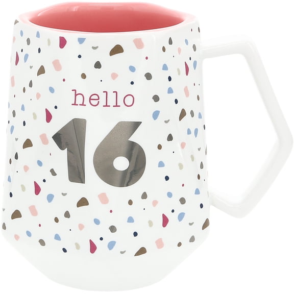 Pavilion Gift Company - Hello 16 - 17 oz Geometric Cup