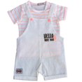 thumbnail image 1 of Hello 2-Piece Tee & Romper Set, 1 of 6
