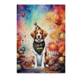 thumbnail image 1 of Hello 2025 Brittany Spaniel Celebrates Happy New Year Firework Balloon Vertical Matte Canvas Poster Brittany Dog Lover Gifts Idea Wall Art Home Decor - 02024, 1 of 5