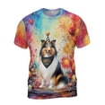 thumbnail image 1 of Hello 2025 Collie Celebrates Happy New Year Firework Balloon All Over Print 3D Shirt Unisex Merch Collie Dog Lover Gifts Idea - 02024, 1 of 6