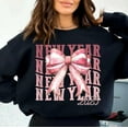 Hello 2025 Coquette Bow Sweater. Happy New Year 2025 Sweat. New Year