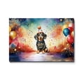 thumbnail image 1 of Hello 2025 Dachshund Celebrates Happy New Year Firework Balloon Horizontal Matte Canvas Poster Wiener Dog Lover Gifts Idea Wall Art Home Decor - 02024, 1 of 5