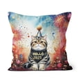 thumbnail image 1 of Hello 2025 Exotic Shorthair Celebrates Happy New Year Firework Balloon Pillow Cushion Double Sided Cat Lover Kitten Owner Gifts Throw Pillow - 02024, 1 of 4