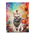 thumbnail image 1 of Hello 2025 French Bulldog Celebrates Happy New Year Firework Balloon Cozy Fleece Blanket Dog Lover Gifts Warm Soft Throw Blanket - 02024, 1 of 5